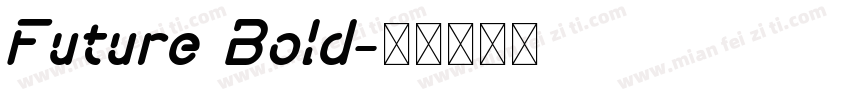 Future Bold字体转换